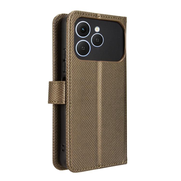 For Tecno Spark 40 4G Diamond Texture Leather Phone Case