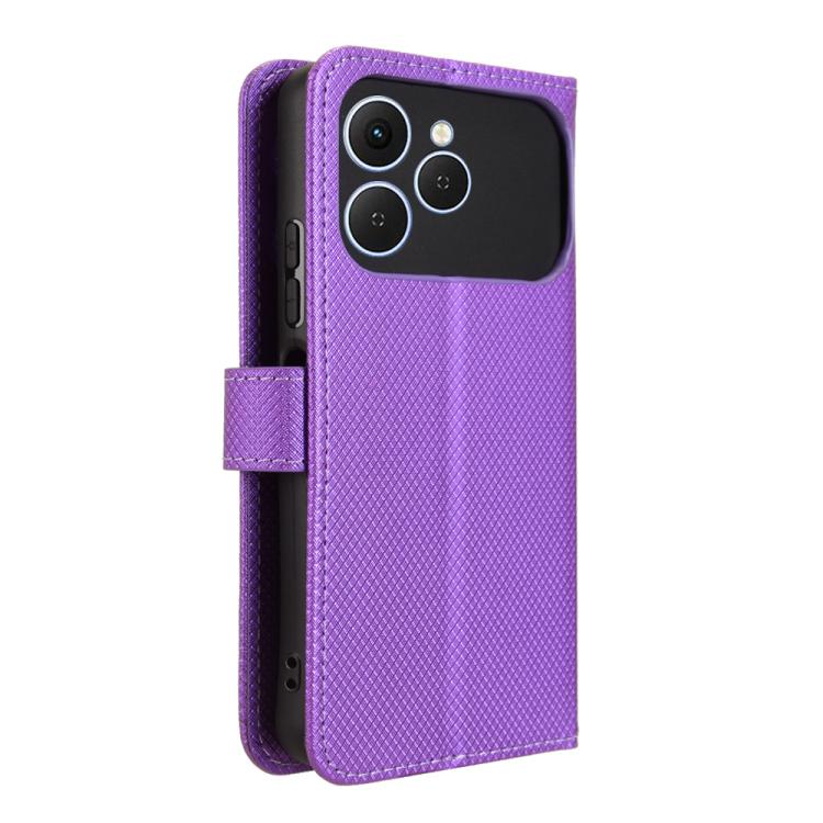 For Tecno Spark 40 4G Diamond Texture Leather Phone Case