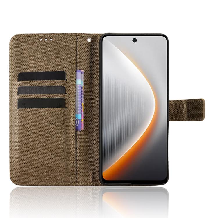 For Tecno Pova 7 5G Diamond Texture Leather Phone Case