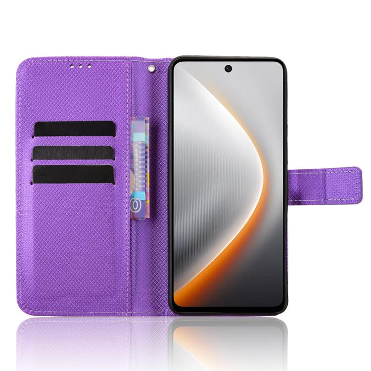 For Tecno Pova 7 5G Diamond Texture Leather Phone Case