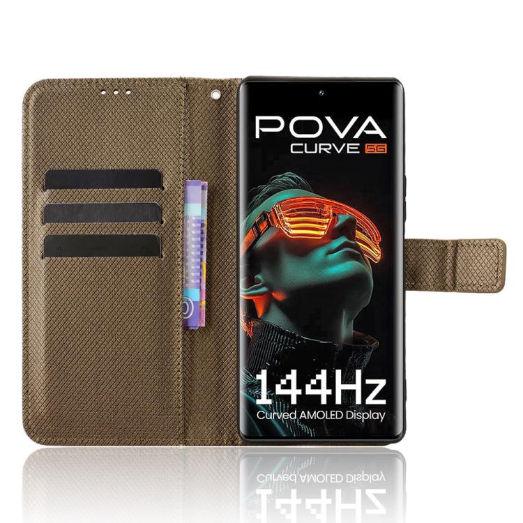 For Tecno Pova Curve 5G Diamond Texture Leather Phone Case