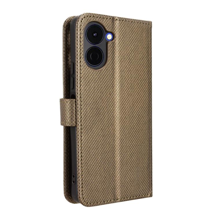 For Tenco Spark Go 3 Diamond Texture Leather Phone Case