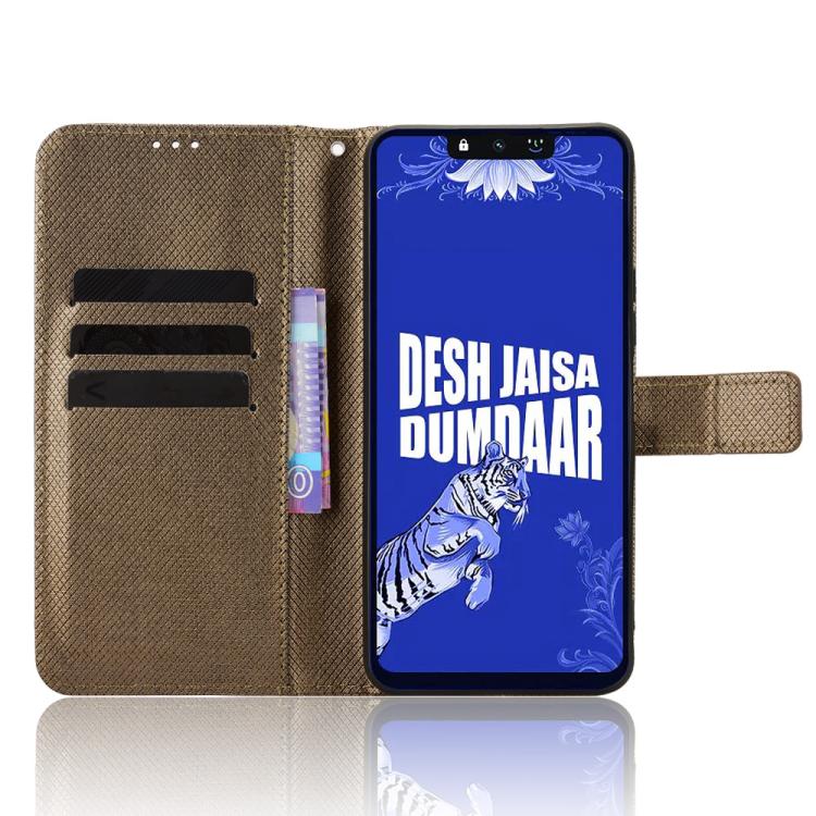 For Tenco Spark Go 3 Diamond Texture Leather Phone Case