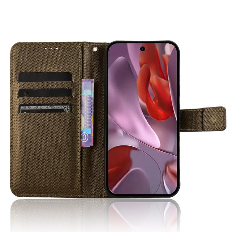 For Google Pixel 9a Diamond Texture Leather Phone Case