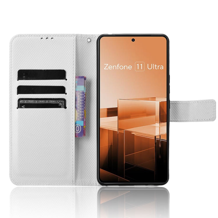 For Asus Zenfone 11 Ultra Diamond Texture Leather Phone Case