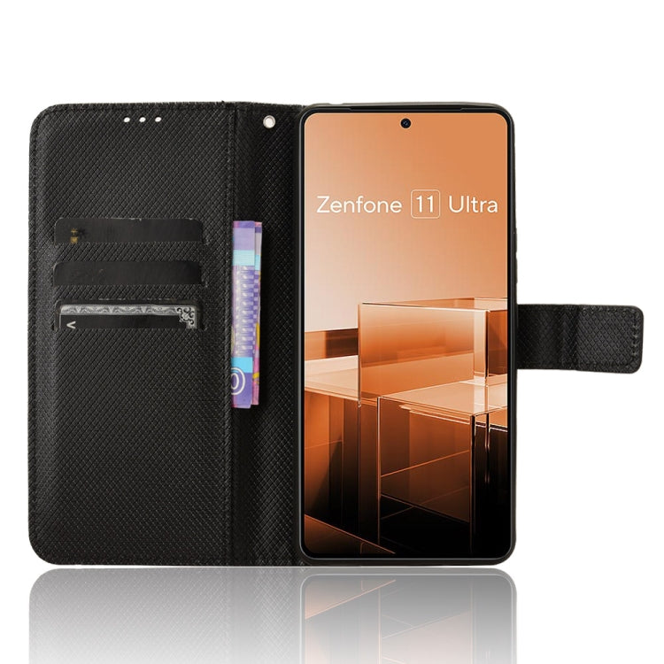 For Asus Zenfone 11 Ultra Diamond Texture Leather Phone Case