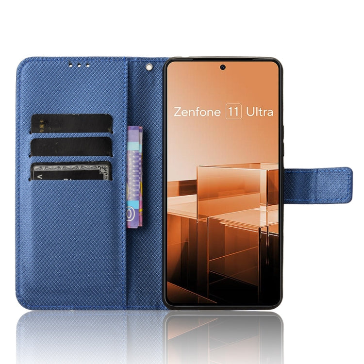 For Asus Zenfone 11 Ultra Diamond Texture Leather Phone Case