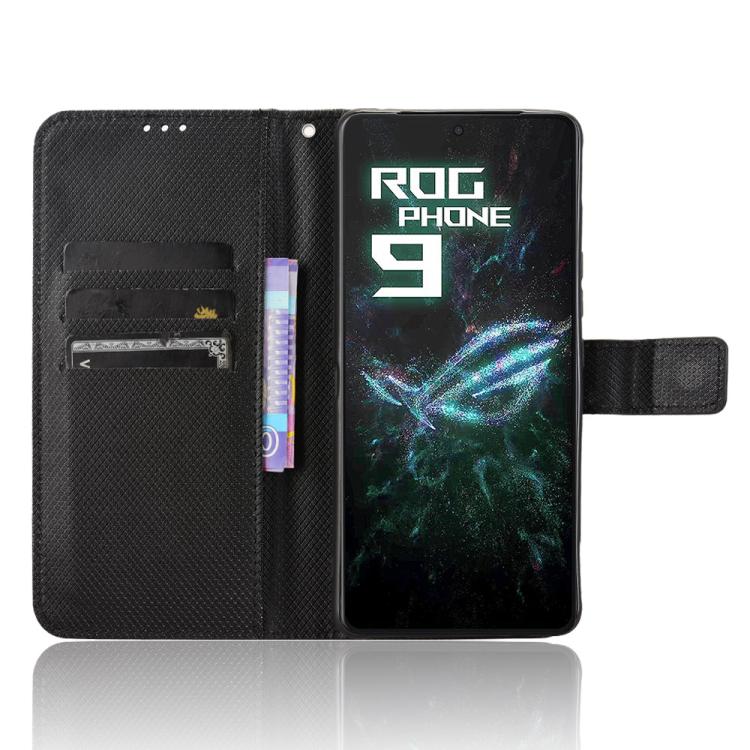 For ASUS ROG Phone 9 / 9 Pro Diamond Texture Leather Phone Case