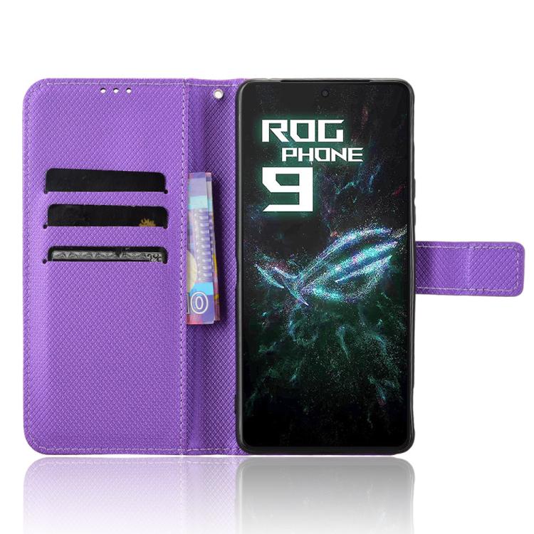 For ASUS ROG Phone 9 / 9 Pro Diamond Texture Leather Phone Case