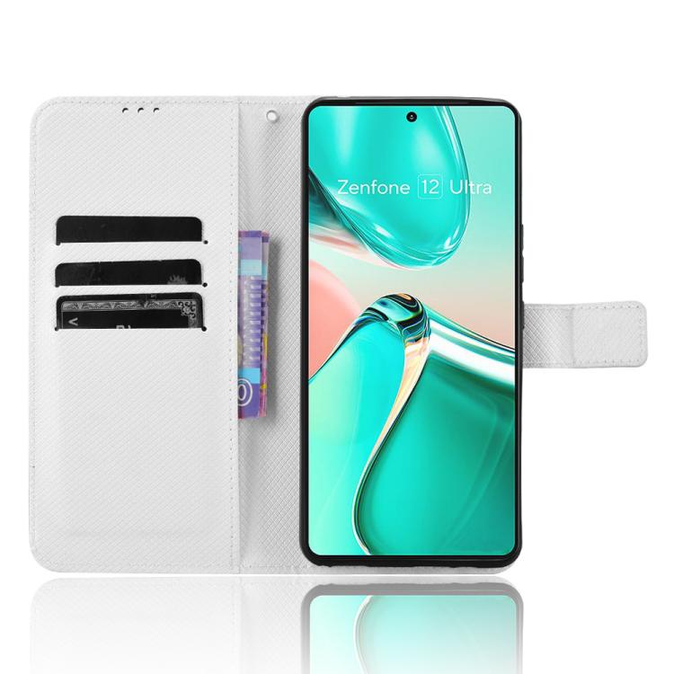 For ASUS Zenfone 12 Ultra Diamond Texture Leather Phone Case