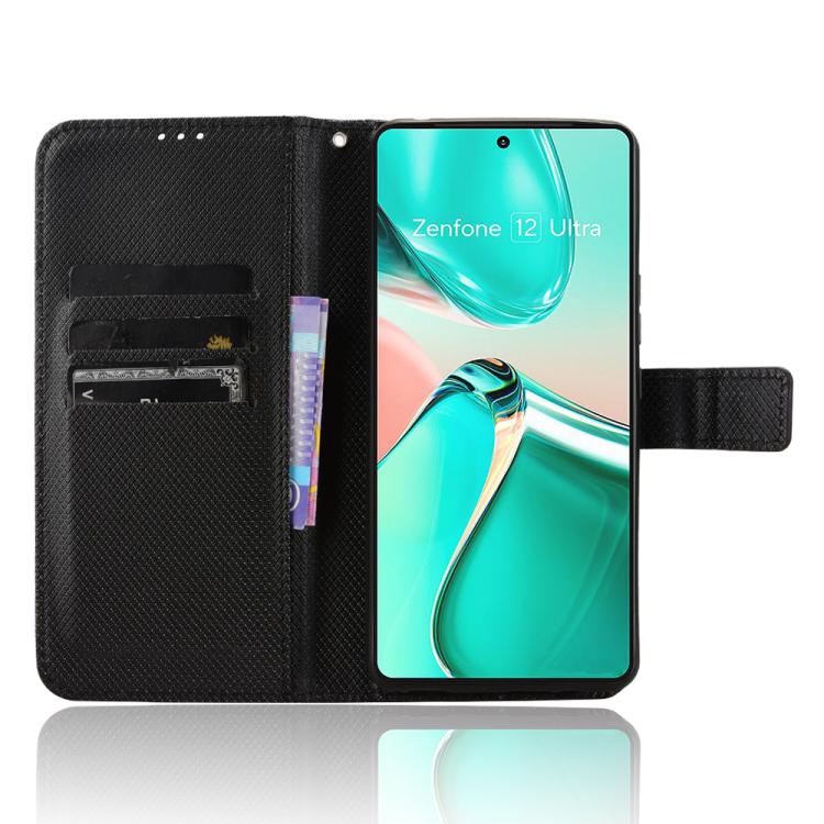 For ASUS Zenfone 12 Ultra Diamond Texture Leather Phone Case
