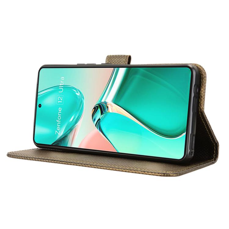 For ASUS Zenfone 12 Ultra Diamond Texture Leather Phone Case