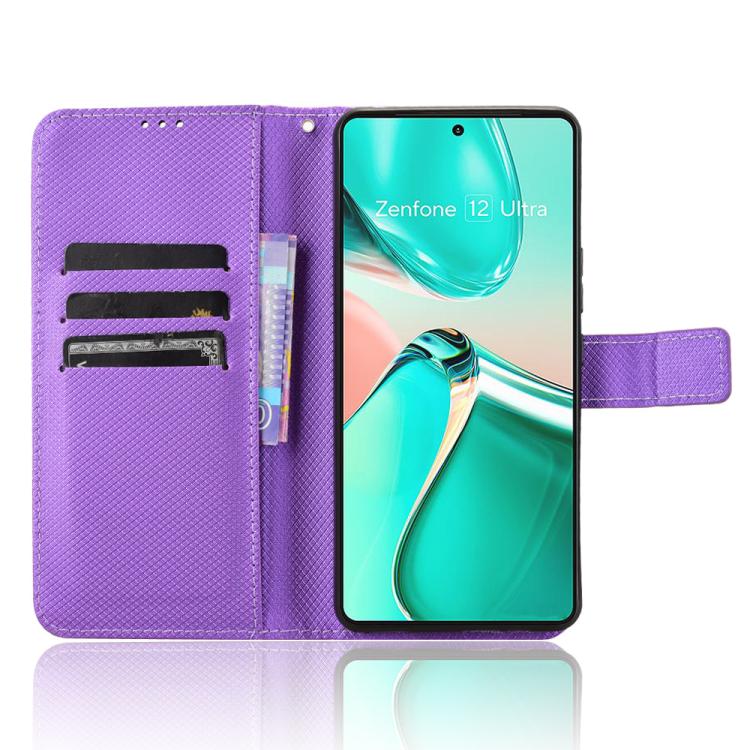 For ASUS Zenfone 12 Ultra Diamond Texture Leather Phone Case