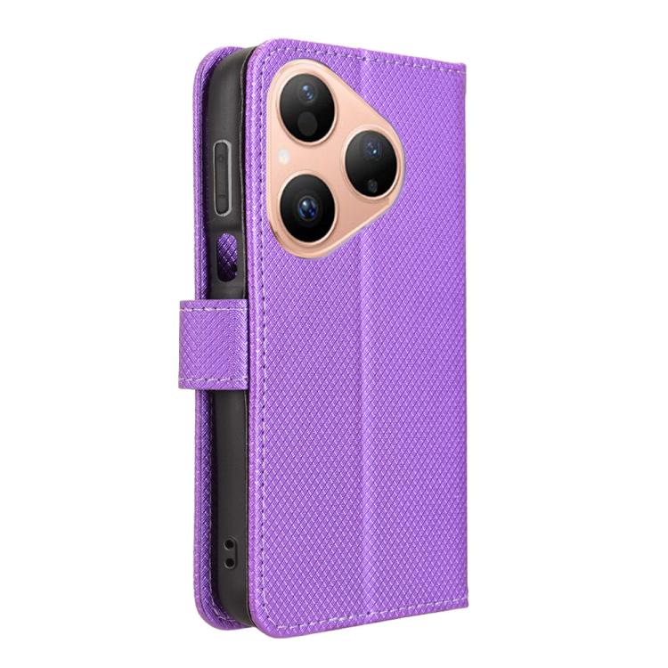 For Huawei Pura 80 5G Diamond Texture Leather Phone Case