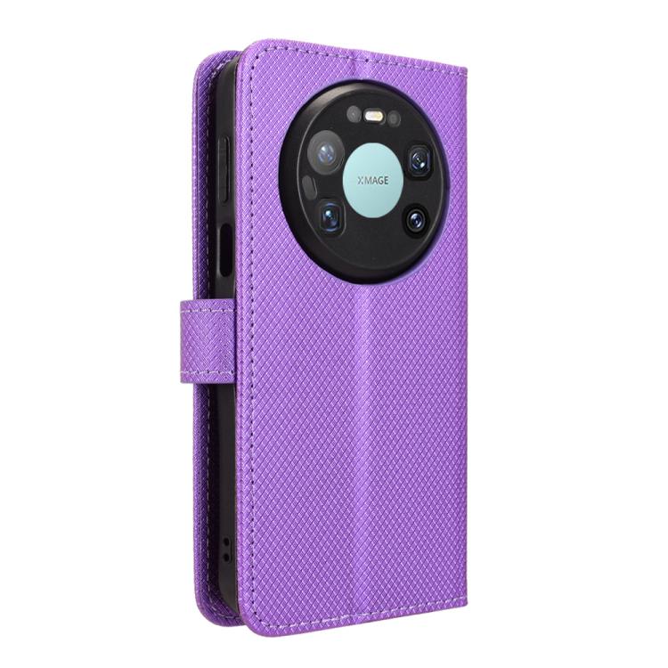 For Huawei Mate 80 Pro Max Diamond Texture Leather Phone Case
