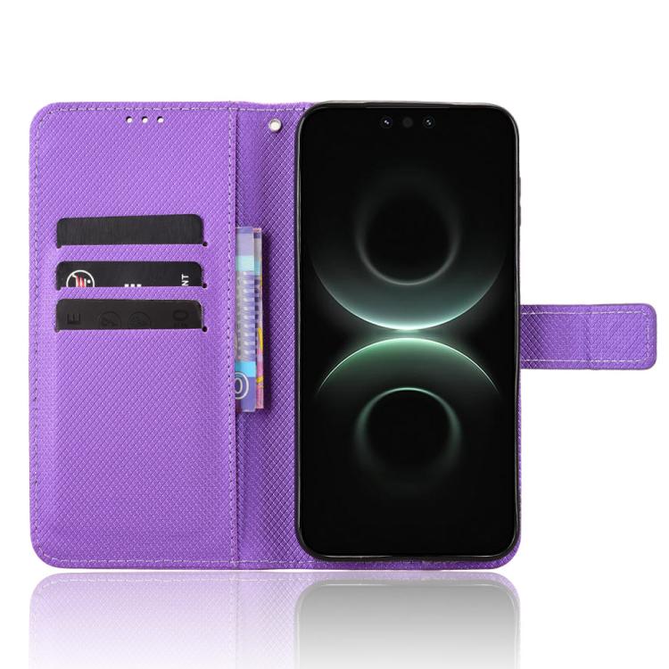 For Huawei Mate 80 Pro Max Diamond Texture Leather Phone Case