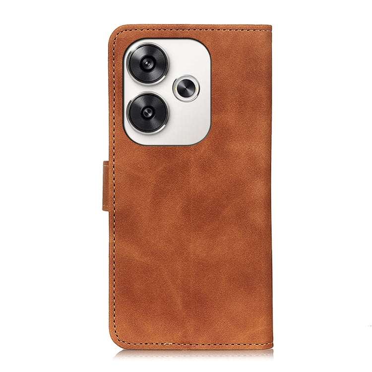 For Xiaomi Poco F6 / Redmi Turbo 3 KHAZNEH Retro Texture Flip Leather Phone Case