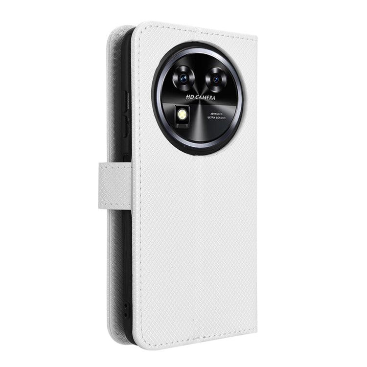 For Oukitel C37 Diamond Texture Leather Phone Case