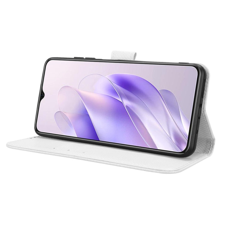 For Oukitel C37 Diamond Texture Leather Phone Case