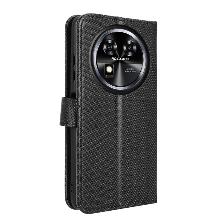 For Oukitel C37 Diamond Texture Leather Phone Case