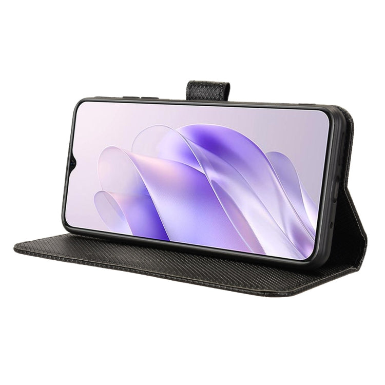 For Oukitel C37 Diamond Texture Leather Phone Case
