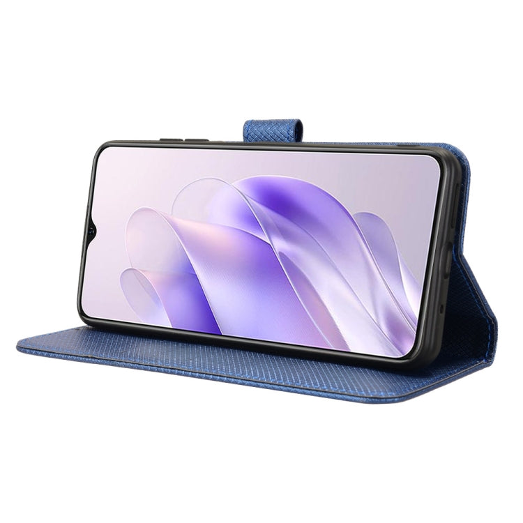 For Oukitel C37 Diamond Texture Leather Phone Case
