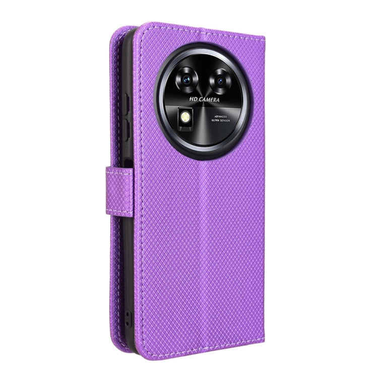For Oukitel C37 Diamond Texture Leather Phone Case