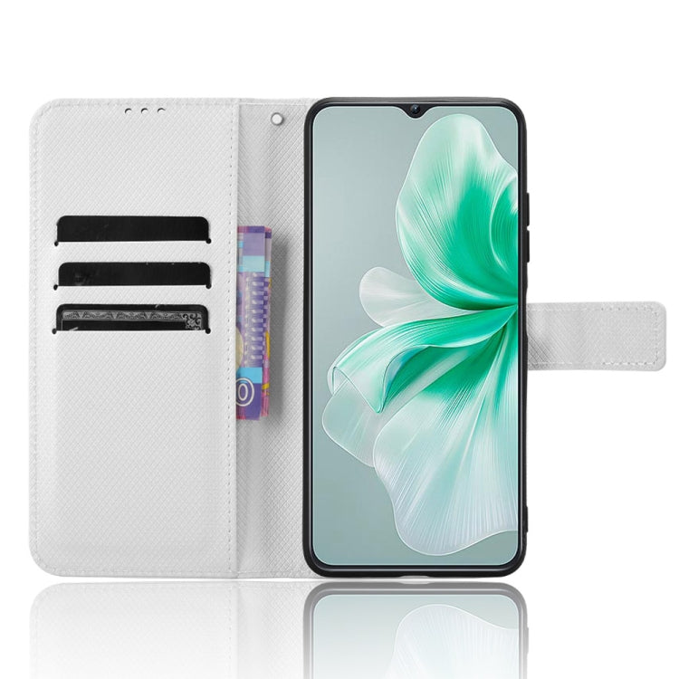 For Oukitel C38 Diamond Texture Leather Phone Case