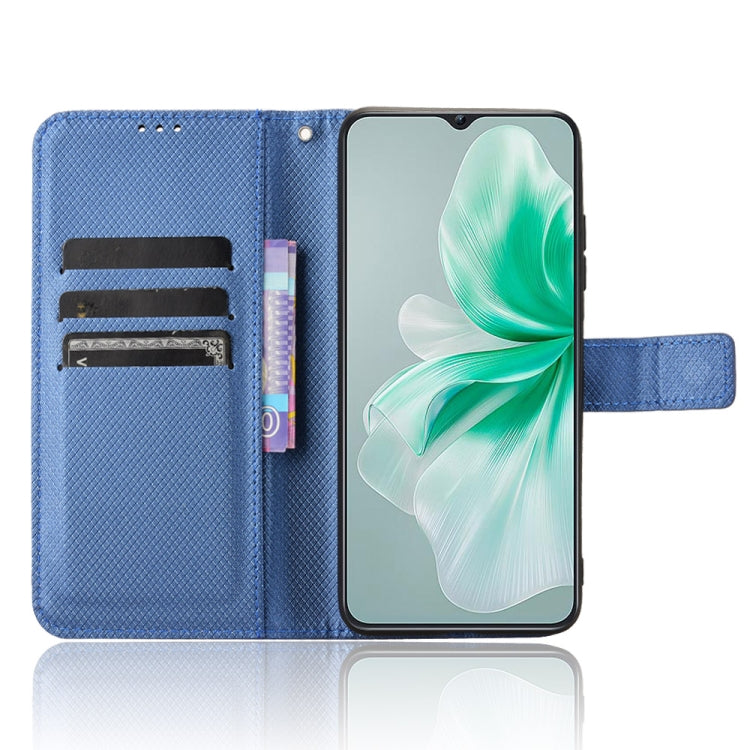 For Oukitel C38 Diamond Texture Leather Phone Case