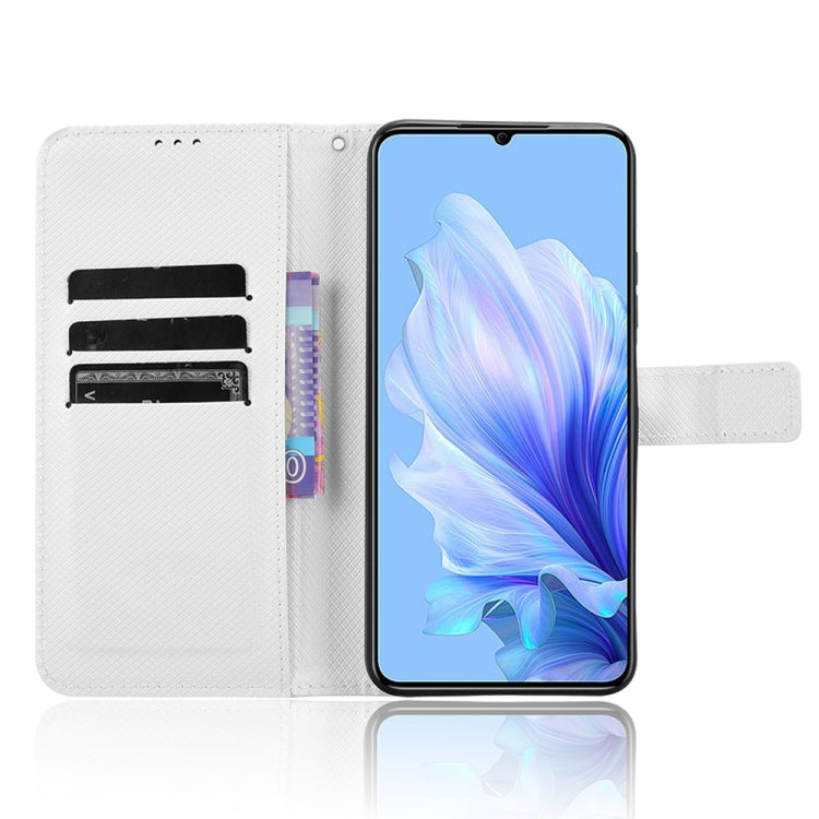 For Oukitel C50 Diamond Texture Leather Phone Case