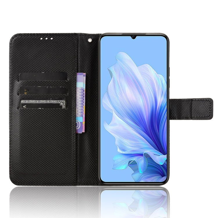 For Oukitel C50 Diamond Texture Leather Phone Case