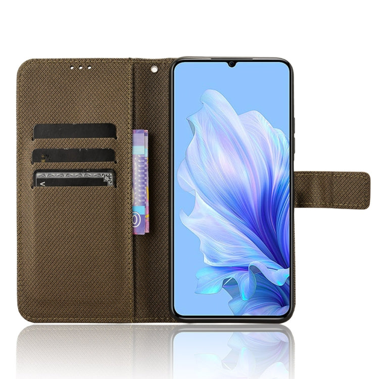 For Oukitel C50 Diamond Texture Leather Phone Case