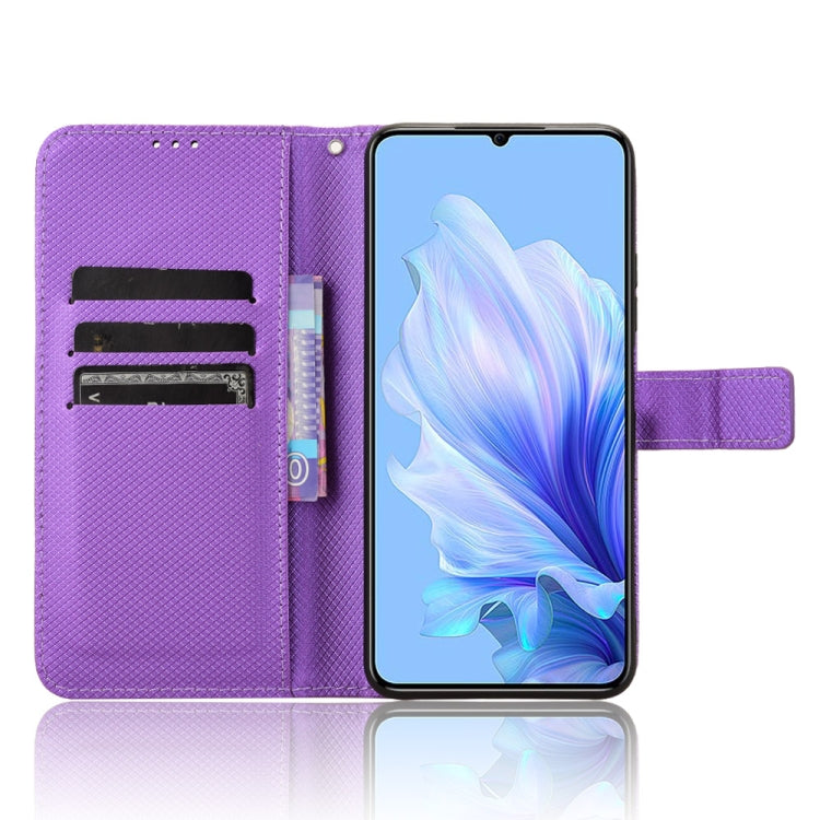 For Oukitel C50 Diamond Texture Leather Phone Case