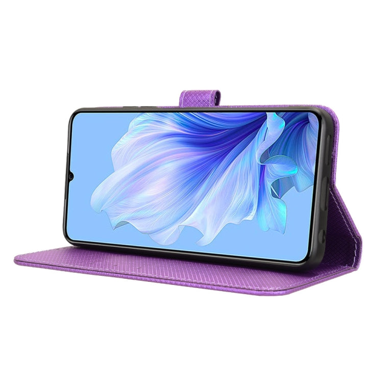 For Oukitel C50 Diamond Texture Leather Phone Case