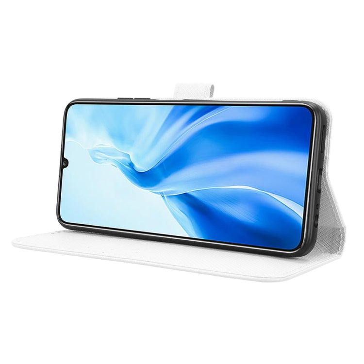 For Oukitel C51 Diamond Texture Leather Phone Case