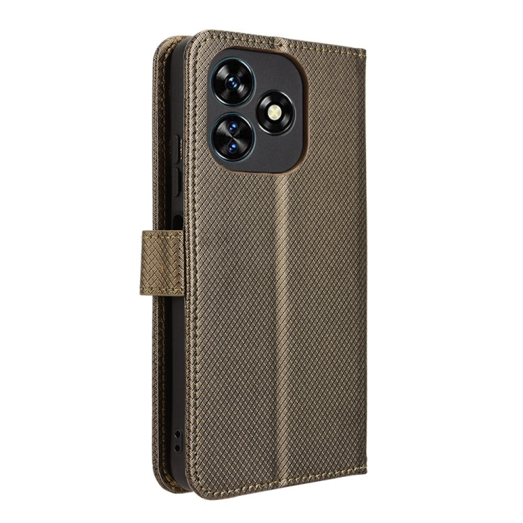 For Oukitel C51 Diamond Texture Leather Phone Case