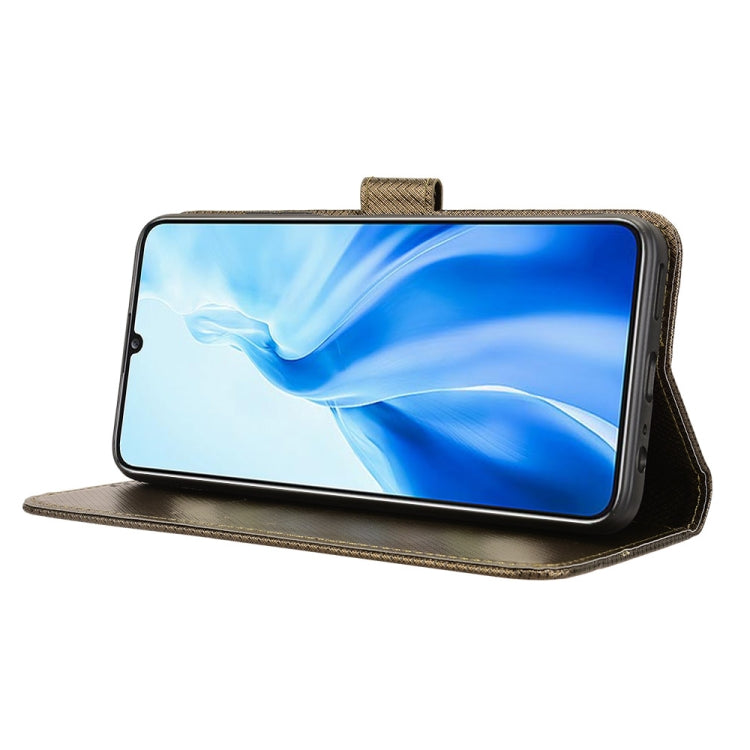 For Oukitel C51 Diamond Texture Leather Phone Case