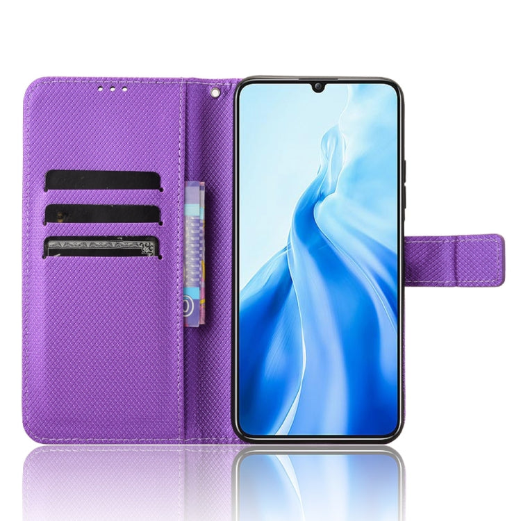 For Oukitel C51 Diamond Texture Leather Phone Case