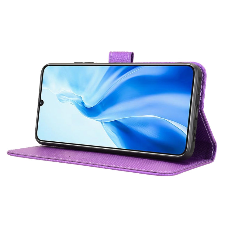 For Oukitel C51 Diamond Texture Leather Phone Case