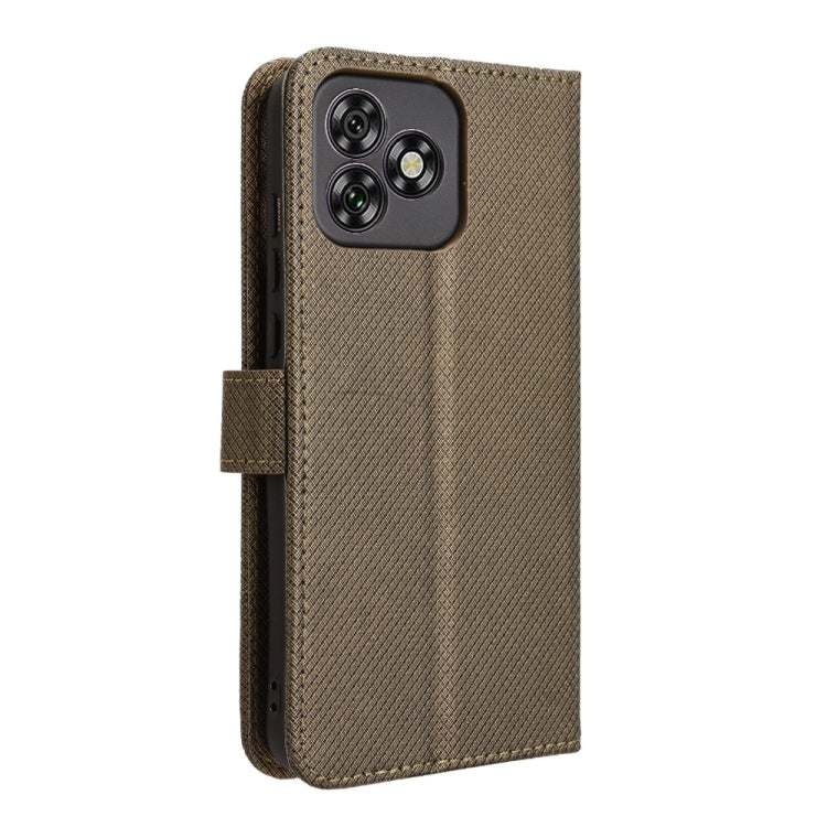 For Oukitel C53 Diamond Texture Leather Phone Case