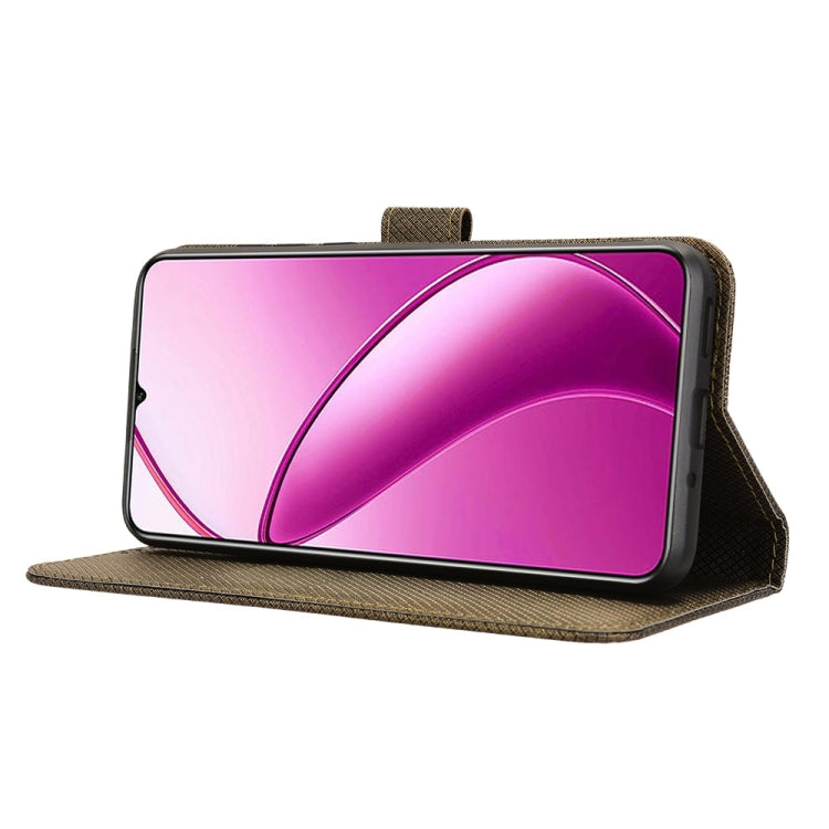 For Oukitel C53 Diamond Texture Leather Phone Case