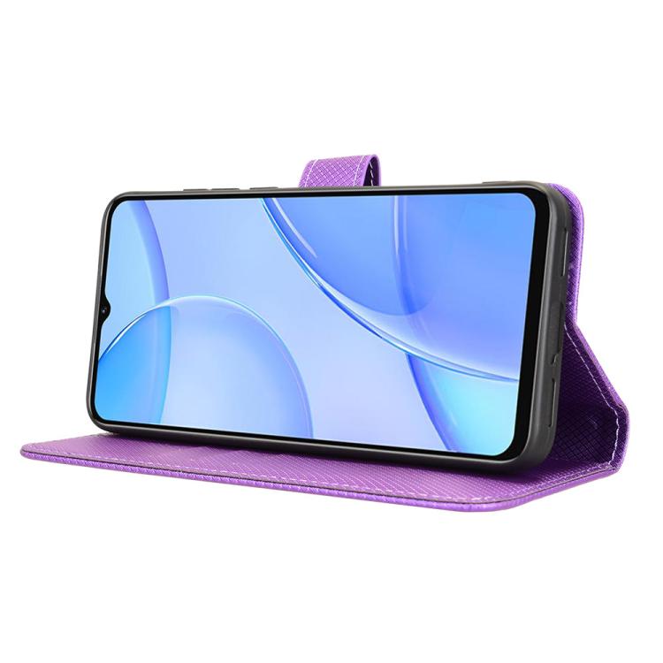 For Oukitel C57S Diamond Texture Leather Phone Case