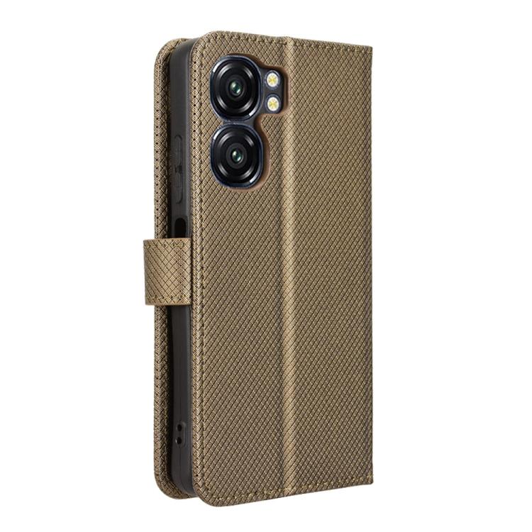 For Oukitel C58 / C58 Pro Diamond Texture Leather Phone Case