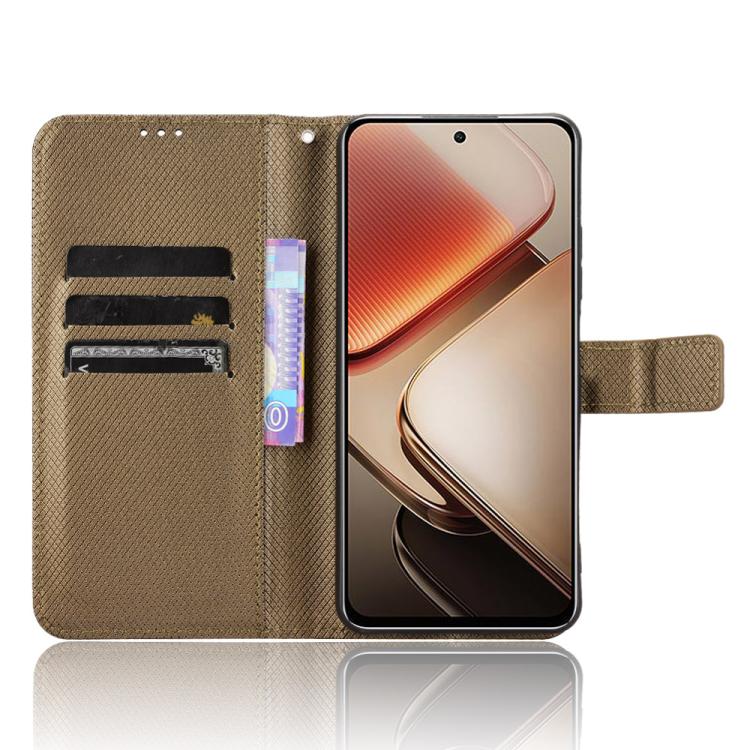 For Oukitel C58 / C58 Pro Diamond Texture Leather Phone Case