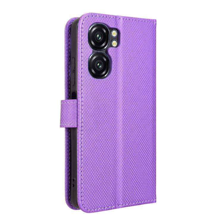 For Oukitel C58 / C58 Pro Diamond Texture Leather Phone Case