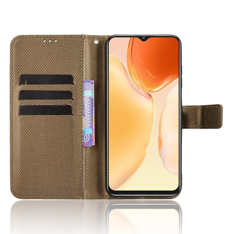 For Oukitel C61 / C61 Pro Diamond Texture Leather Phone Case
