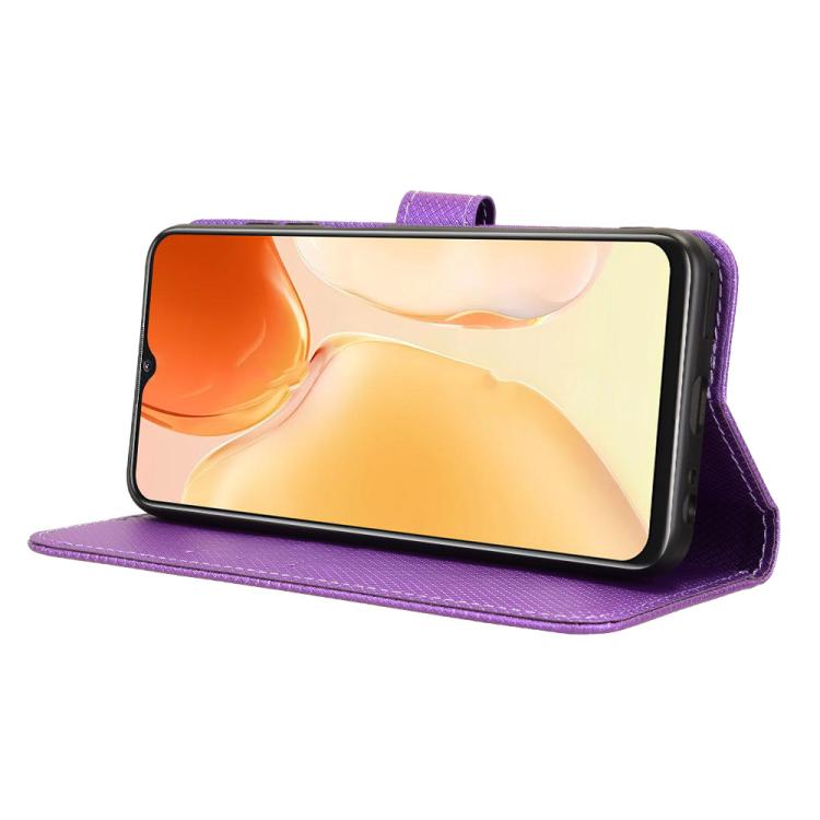 For Oukitel C61 / C61 Pro Diamond Texture Leather Phone Case