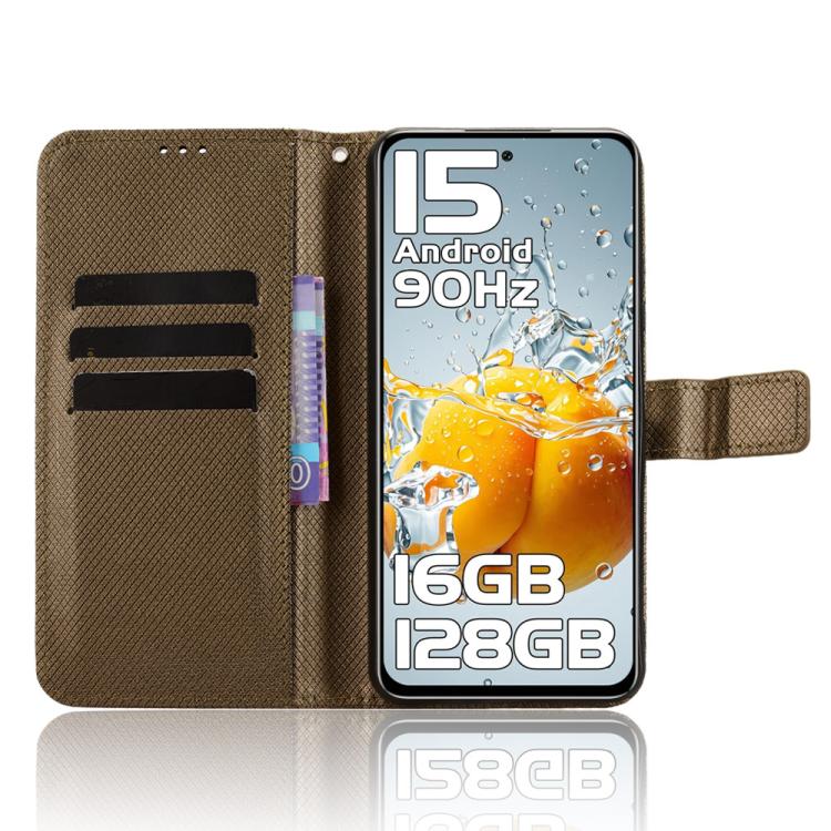 For Oukitel C65 / C65 Pro Diamond Texture Leather Phone Case