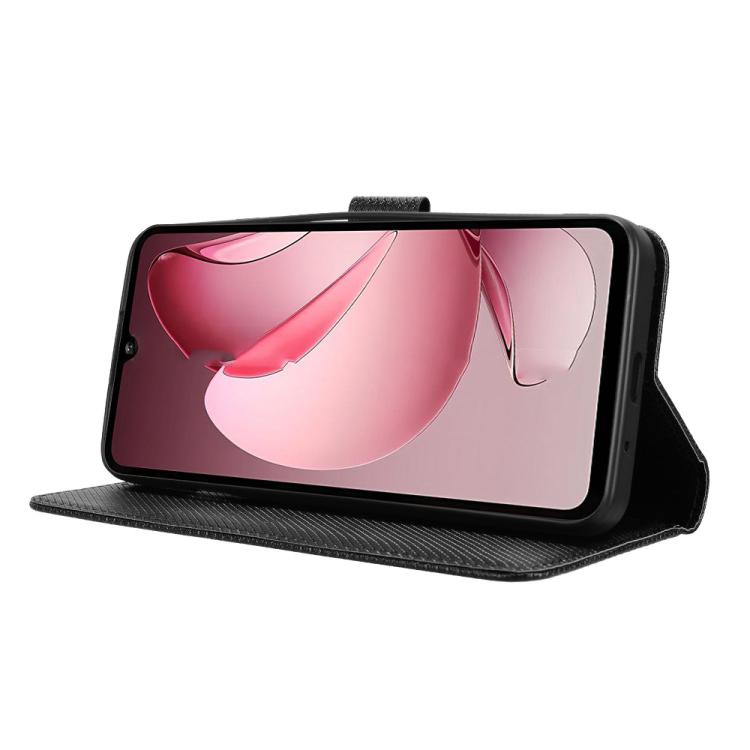 For Oukitel C60 / C60 Pro Diamond Texture Leather Phone Case