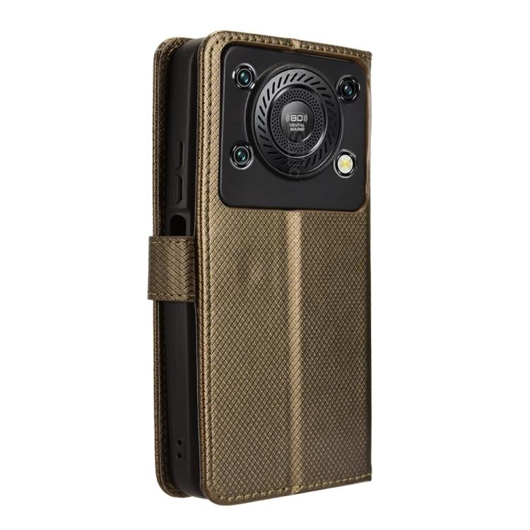 For Oukitel C60 / C60 Pro Diamond Texture Leather Phone Case